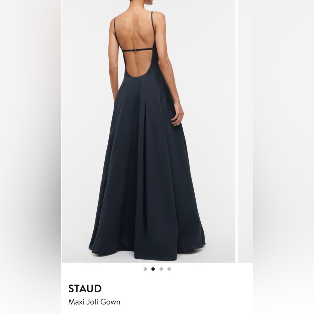 STAUD Navy A-Line Maxi Gown - Picture 2 of 5